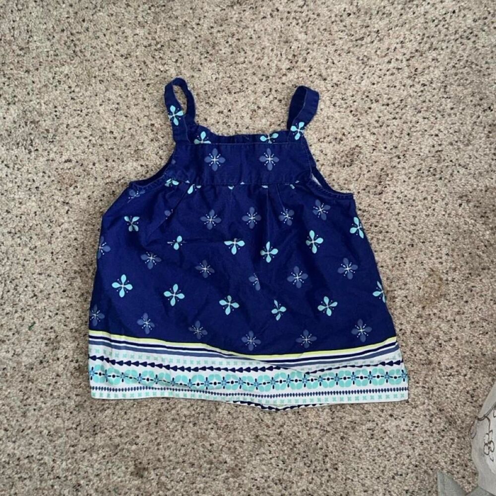 Gymboree Blue and Navy Girls Blouse